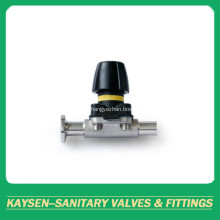 Mini manual diaphragm valves weld and clamp end